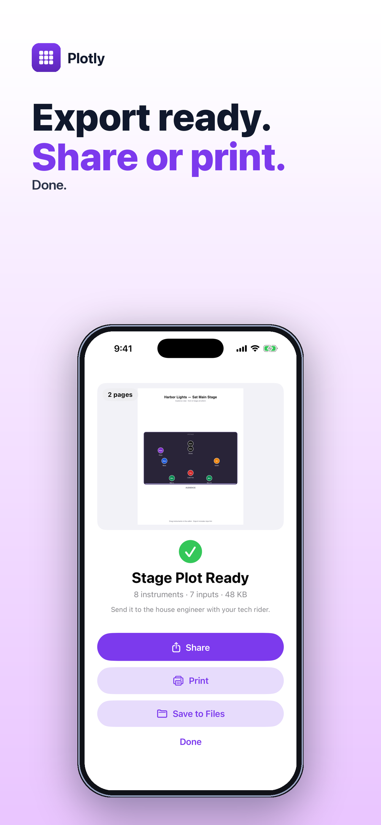 Plotly: Stage Plot Maker screenshot 3