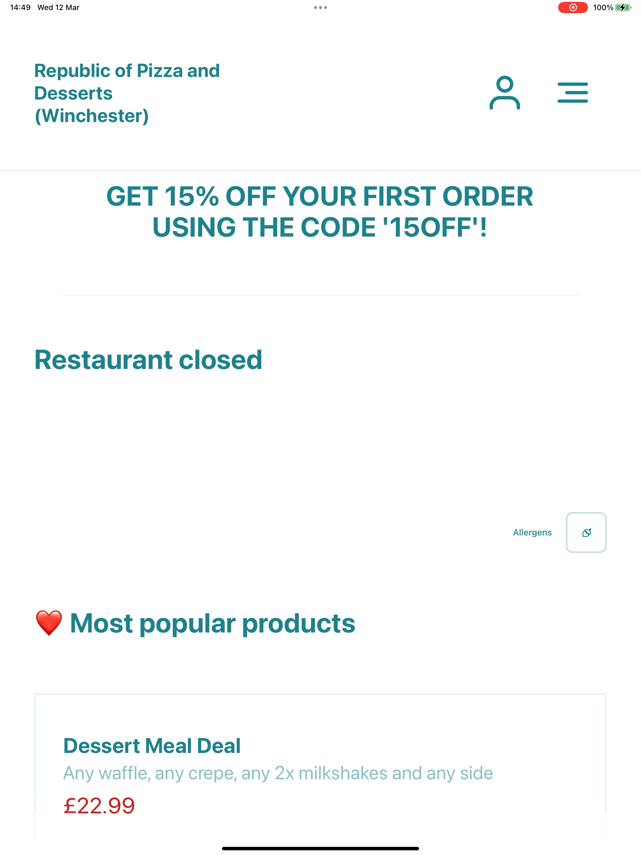 Republic of Pizza and Desserts