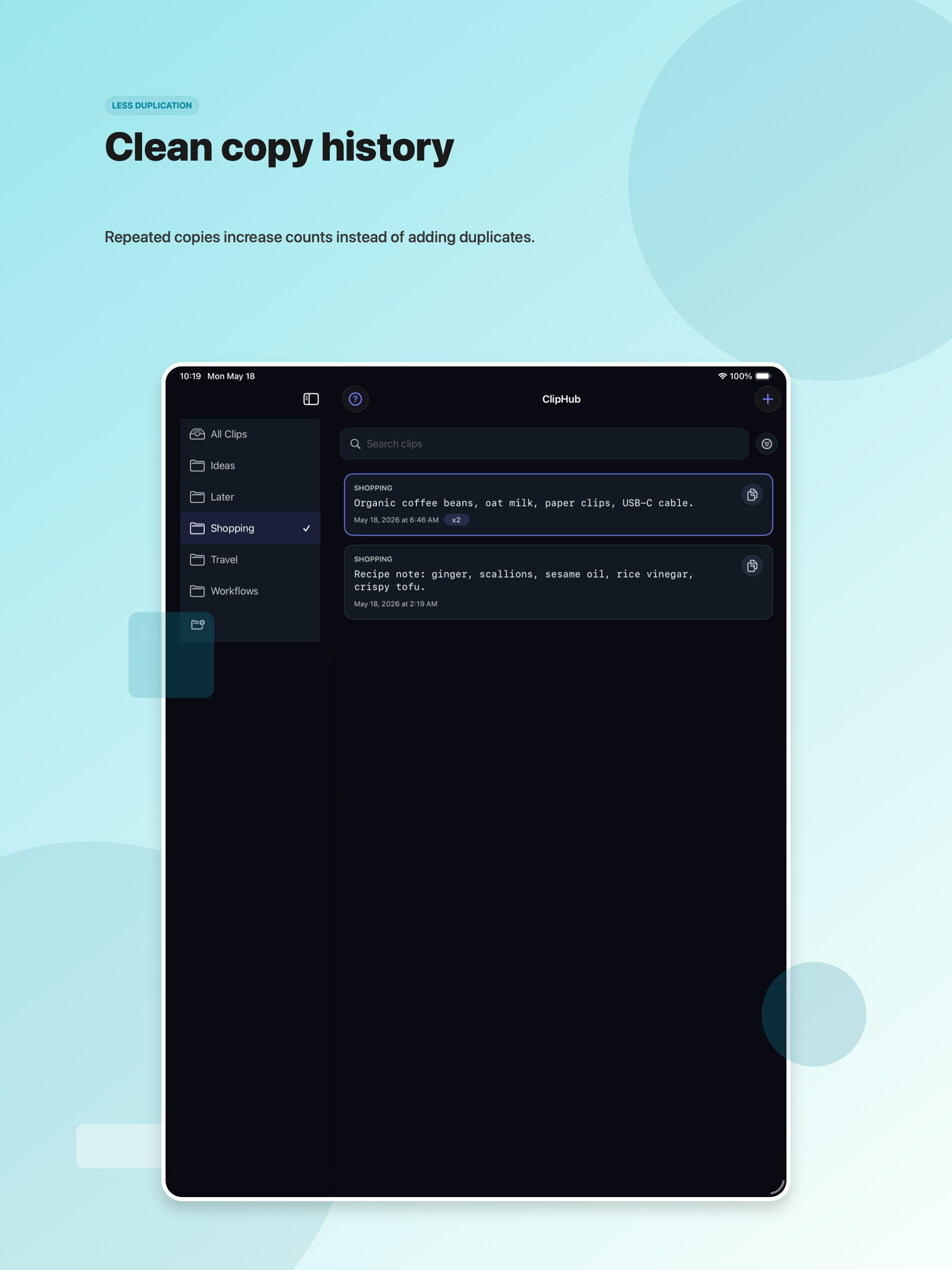 ClipHub Clipboard screenshot 10