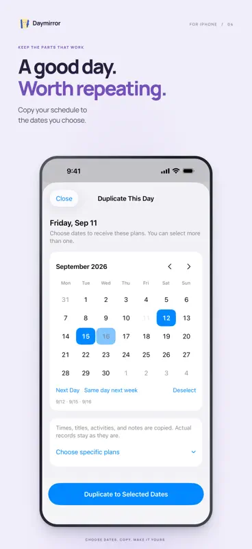 Daymirror – Planner & Tracker screenshot 4 of 9
