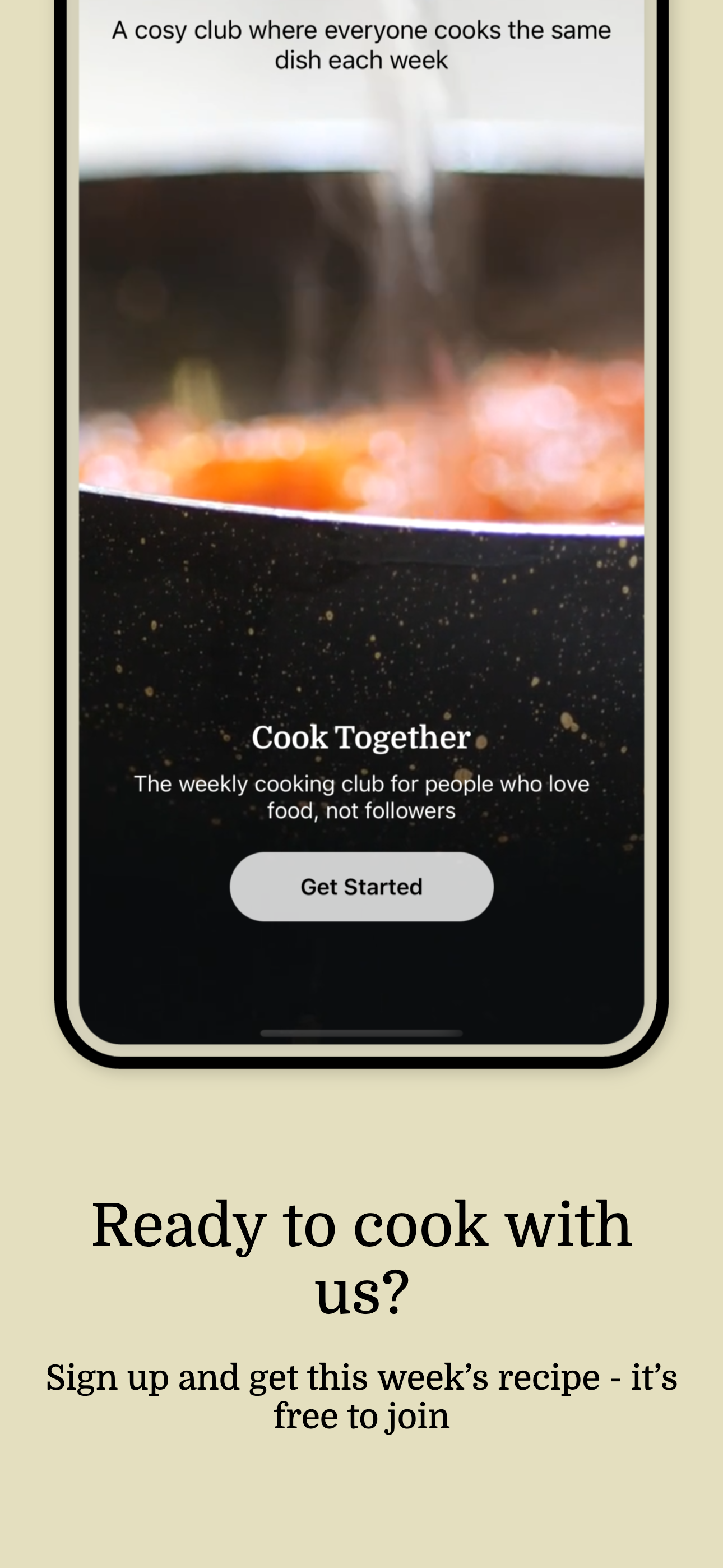 Cook Club: Weekly Recipes