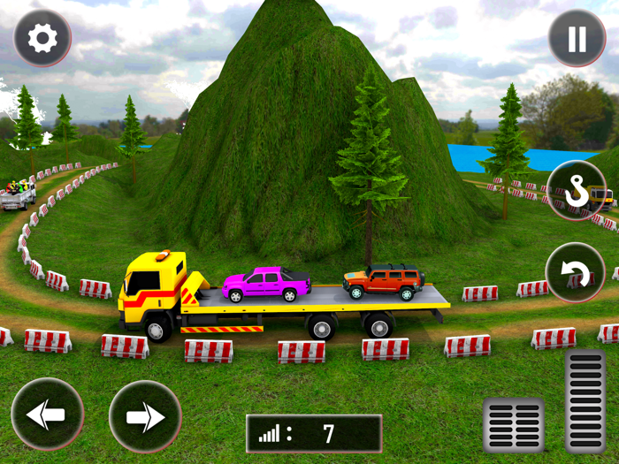 Hill Truck Driving Cargo Game