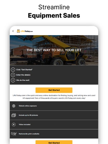 LiftsToday: Forklifts & More iPad screenshot