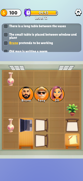 Table Trouble - Logic Puzzle Screenshot 1 of 6