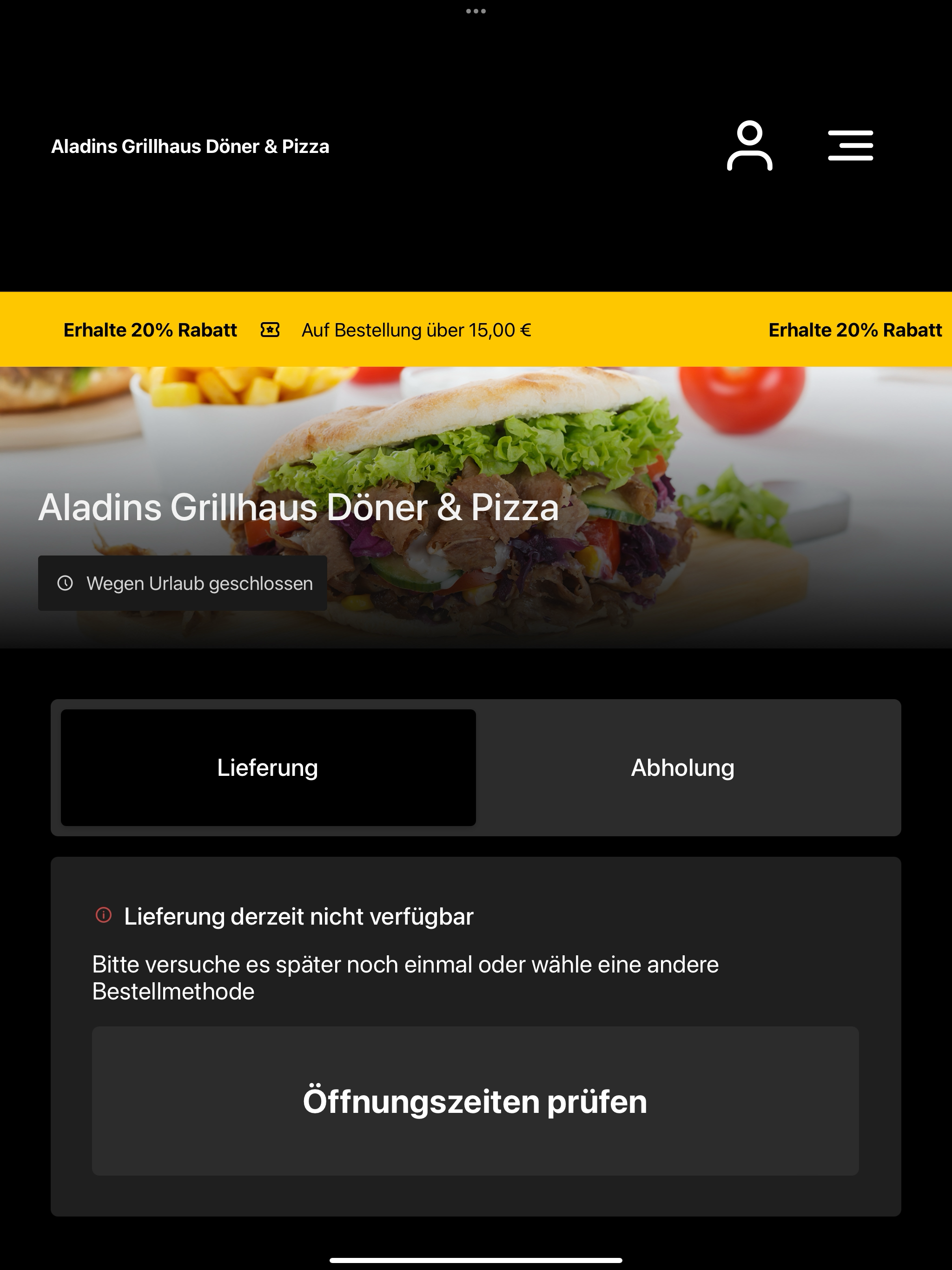 Aladins Grillhaus Döner & Pizz