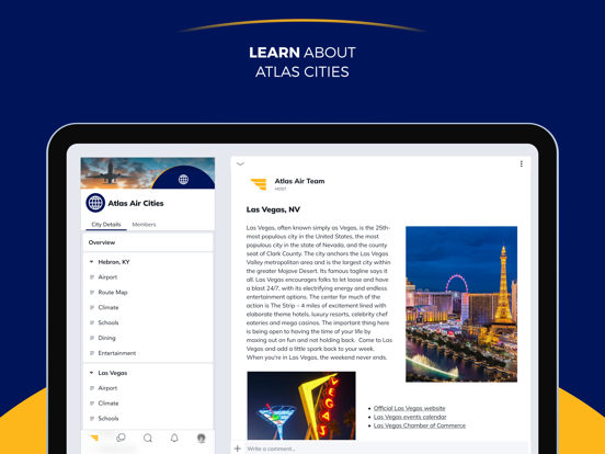 Atlas Cadet Academy iPad screenshot 2 - Social Networking app