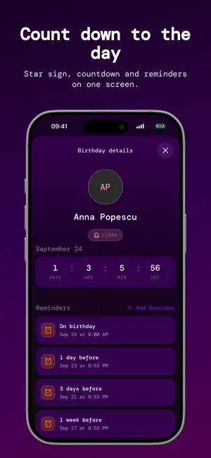 Nyro - Birthday Reminder screenshot 4