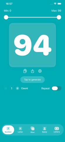 rasgele - Random Generator screenshot