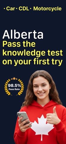 Alberta Driving Test Practice. Screenshot 1 of 8
