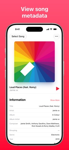 Music Info — Song Metadata のスクリーンショット