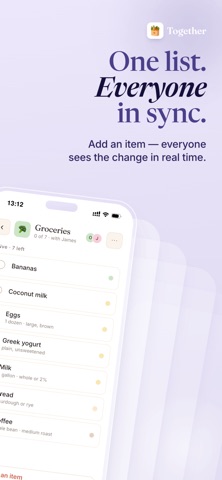 Shared Grocery List: Together Screenshot 3 of 6