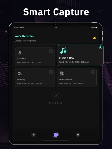 Audio Voice Recorder iPad screenshot