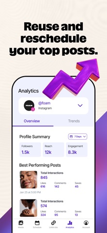 Later: Social Media Scheduler screenshot