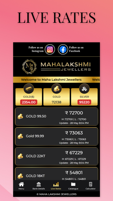 Maha Lakshmi Jewellers Screenshot