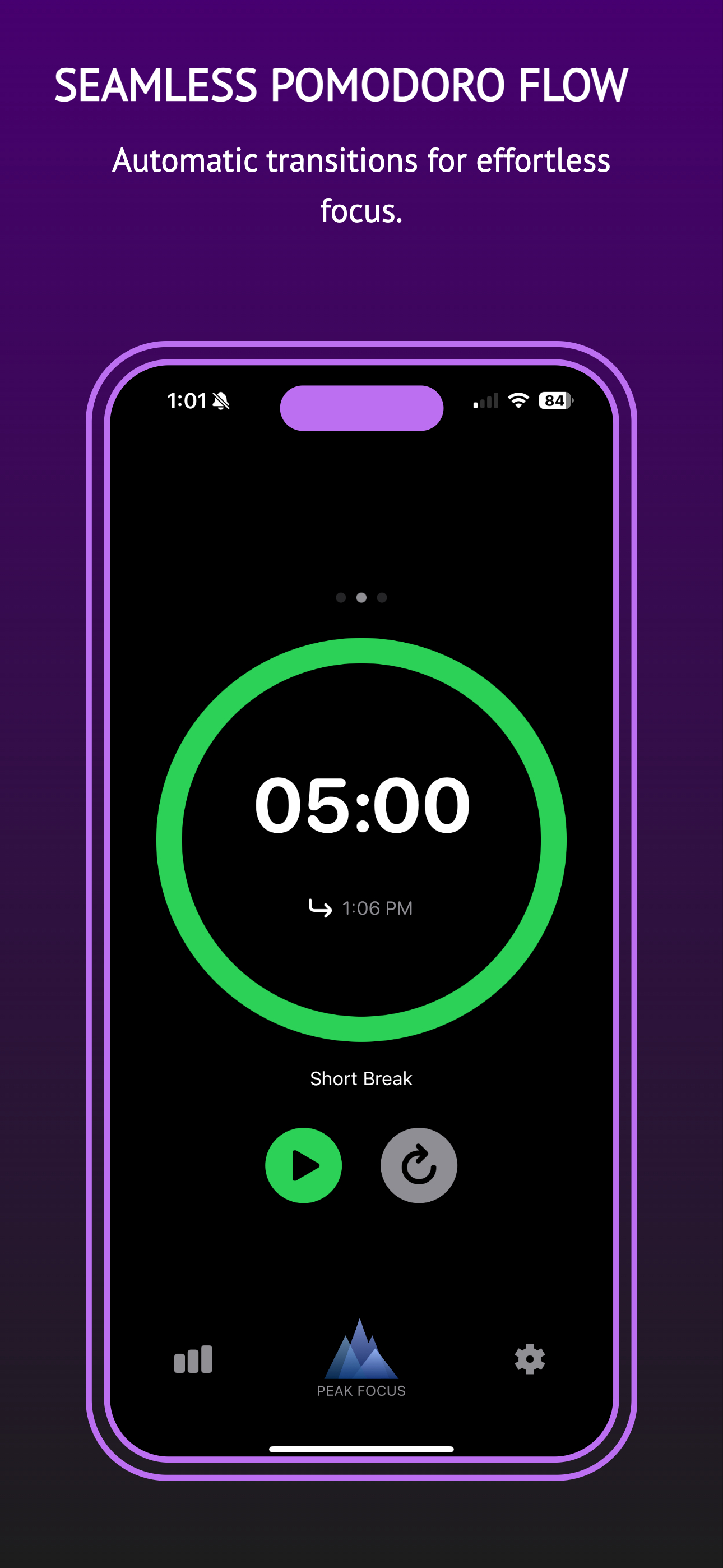 Peak Focus Pomodoro Timer screenshot 5