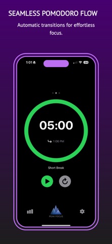 Peak Focus Pomodoro Timer Screenshot 5 of 5