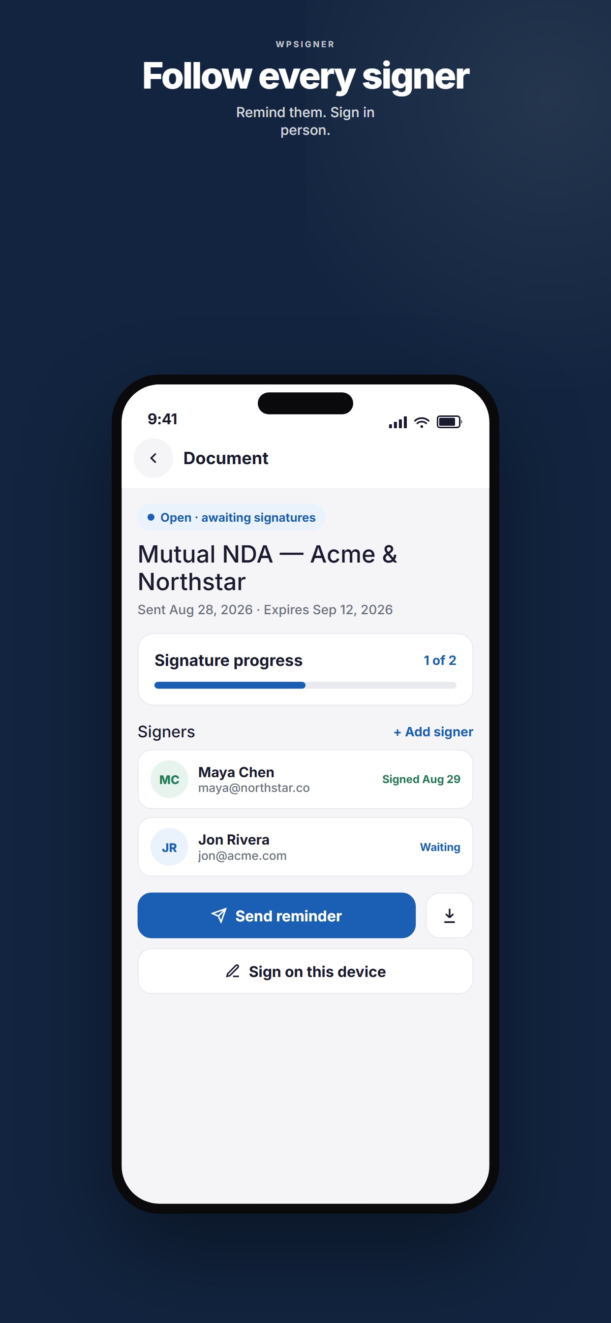 Screenshot 3 of WPsigner
