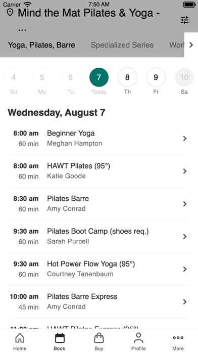 Mind the Mat Pilates & Yoga Screenshot