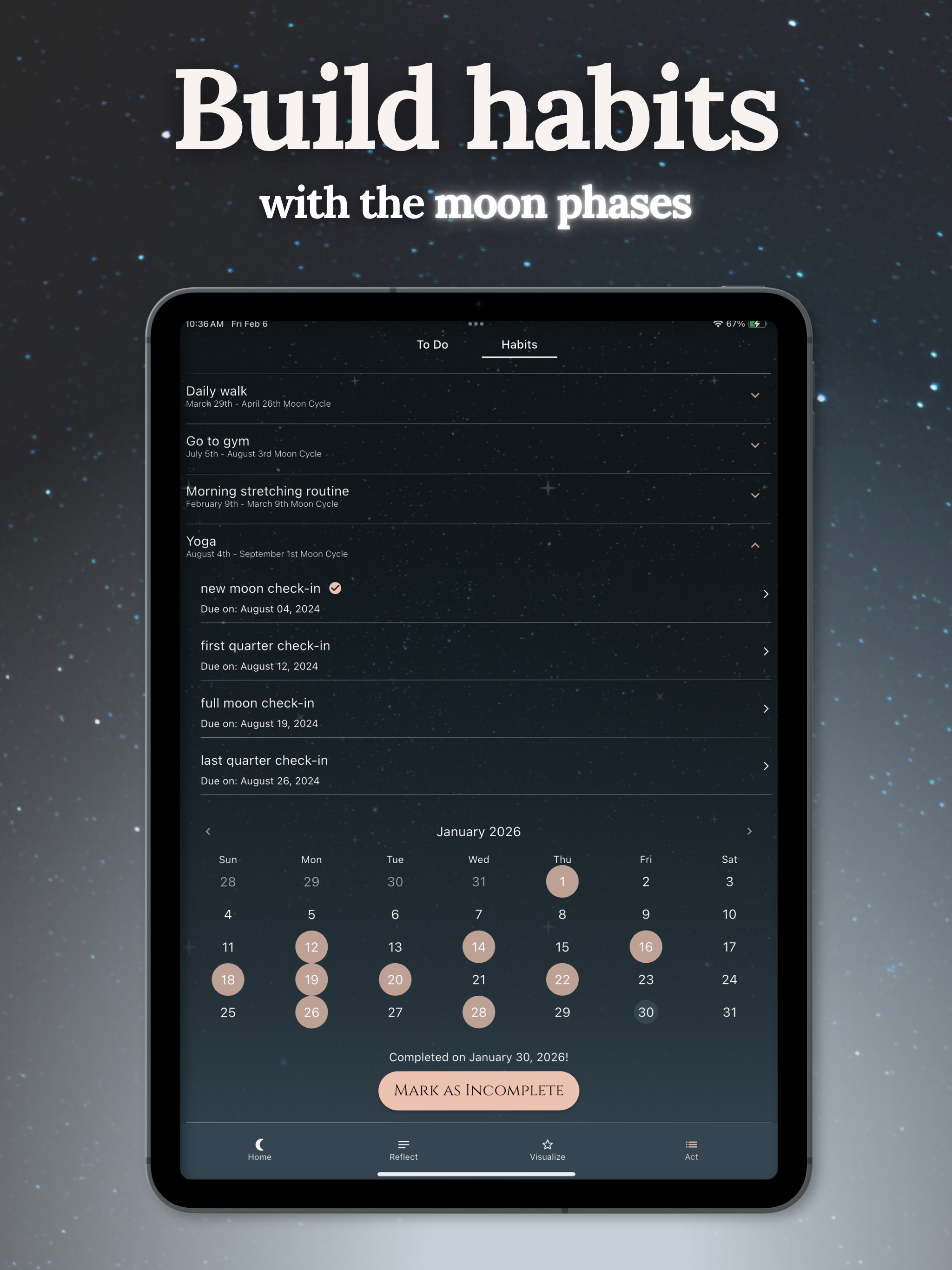 Luna Focus: Reflect & Grow