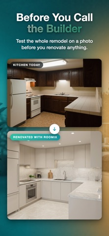 Roomix - AI Home Redesign iPhone screenshot
