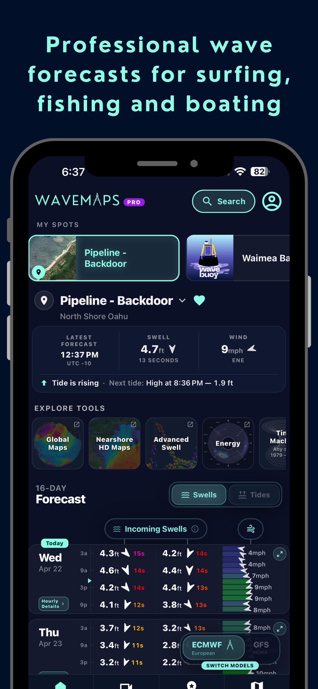 Wavemaps: Wave Forecasts