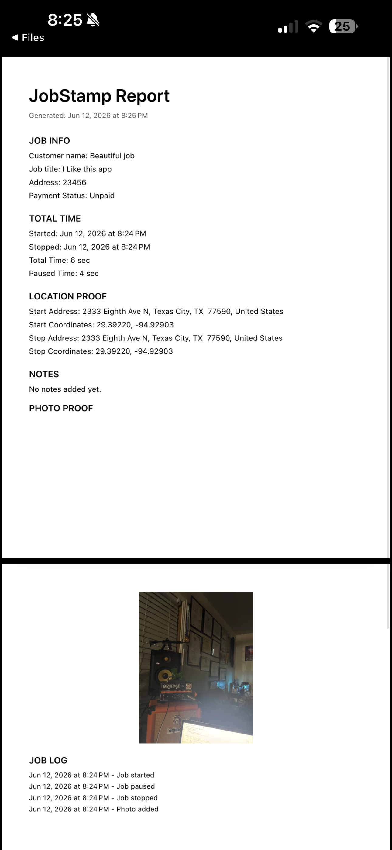 JobStamp - Work Proof screenshot 5
