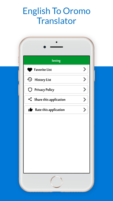English To Oromo Translator iPhone screenshot 6 - Education app