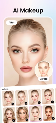 PixBeauty -AI HairStyle Try On iPhone screenshot