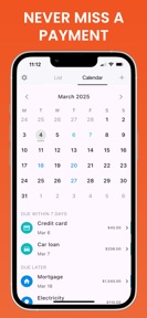 Bills: Organizer & Reminder screenshot
