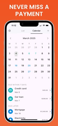 Bills: Organizer & Reminder screenshot 3