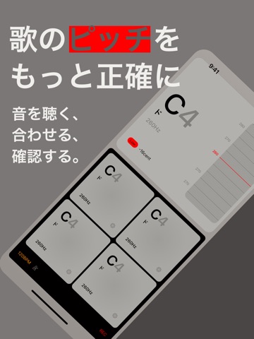 Pitch - ピッチ・チューナー iPad screenshot