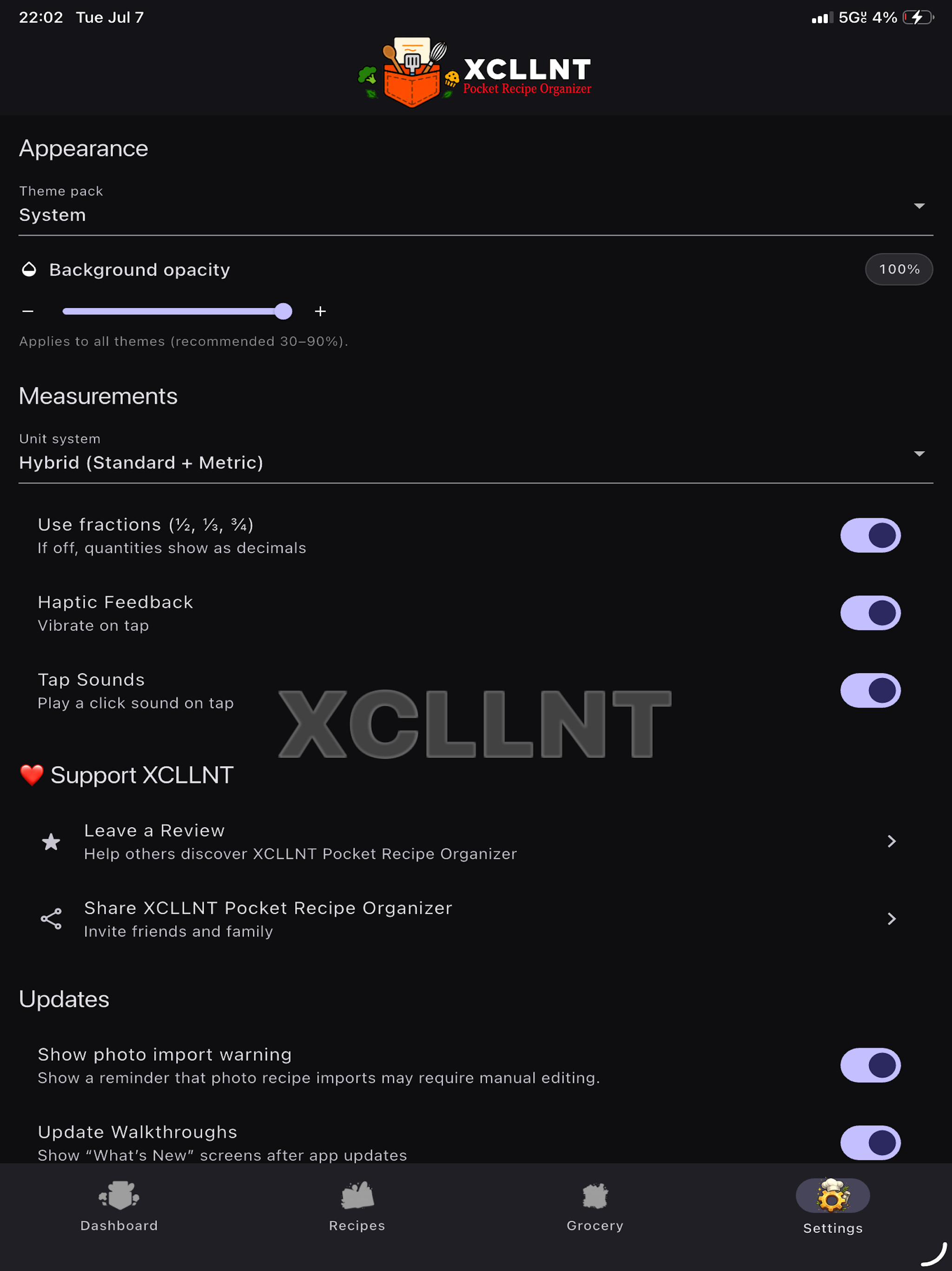 XCLLNT Pocket Recipe Organizer screenshot 19