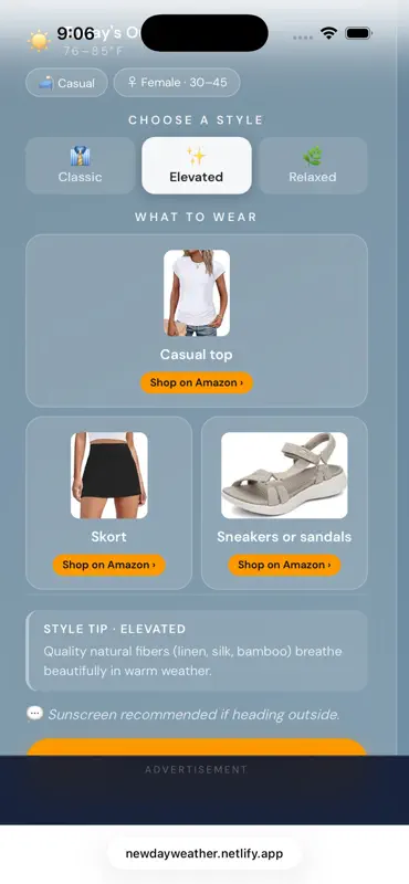 New Day Weather and Wardrobe screenshot 2 of 5
