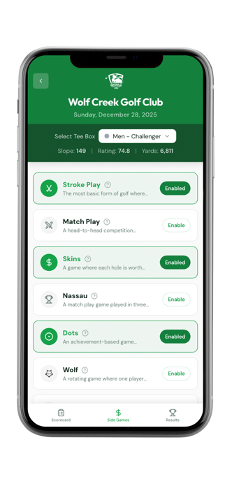 Golf Side Games Pro Screenshot 3 of 10