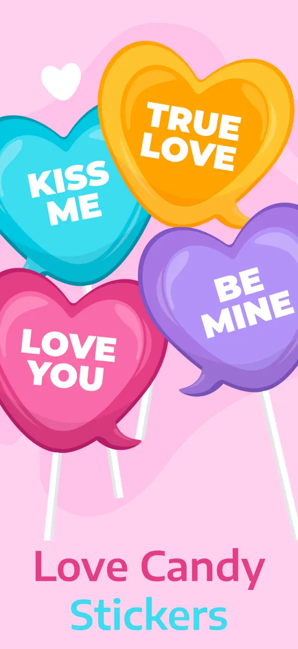 Screenshot #1 pour Love Candy Stickers