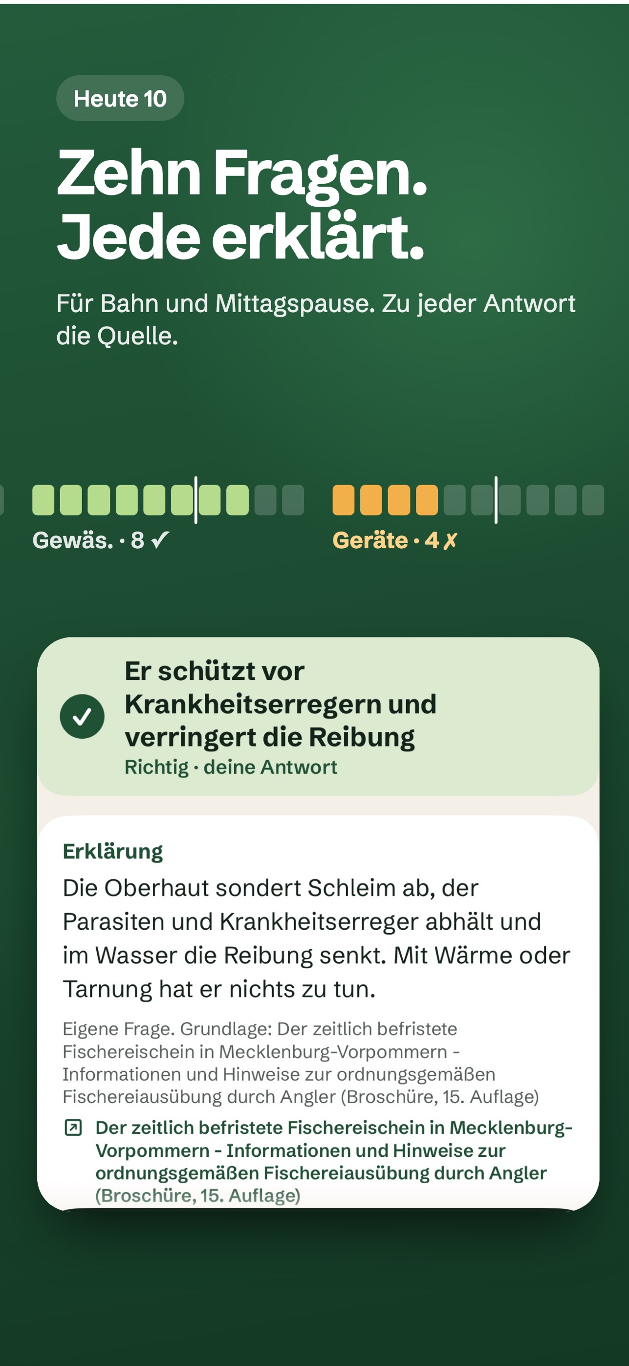 Screenshot 2 of Fangwise: Angelschein Prüfung