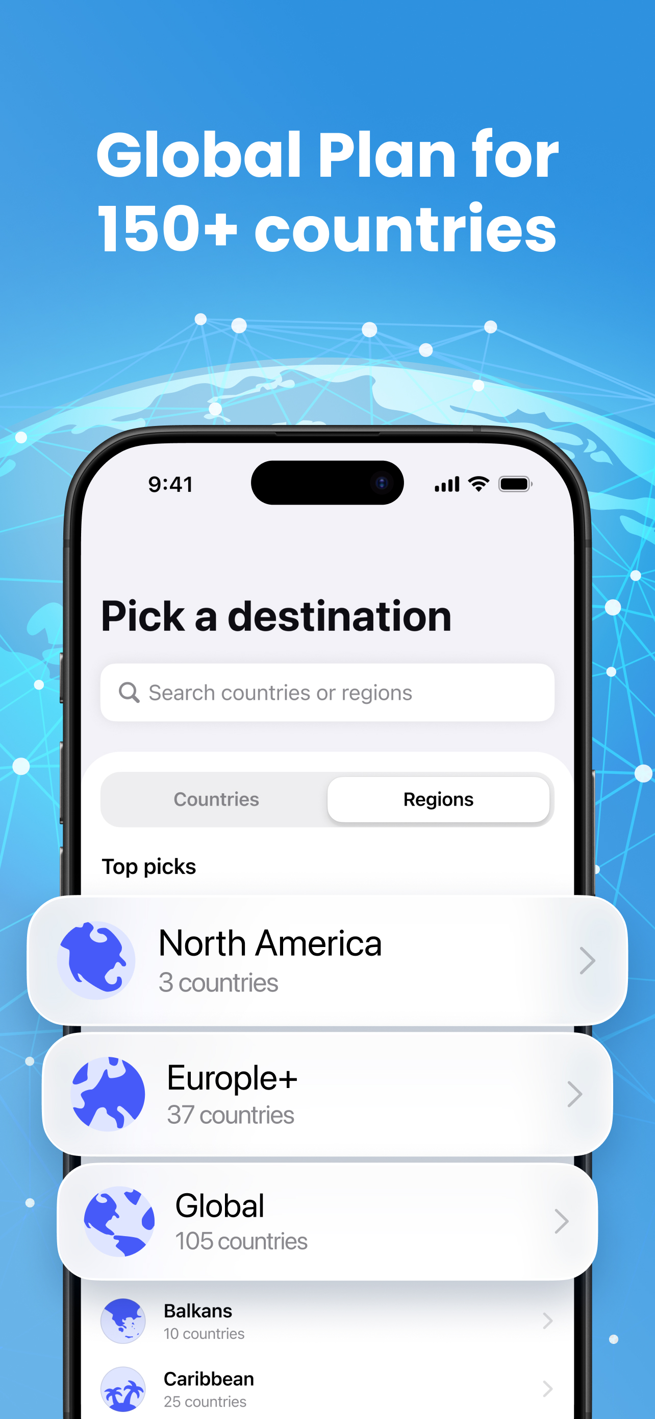 eSim Travel Virtual Mobile App screenshot 4