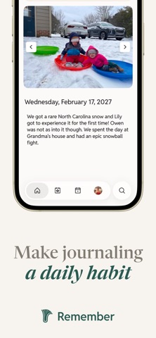 Remember Journal iPhone screenshot