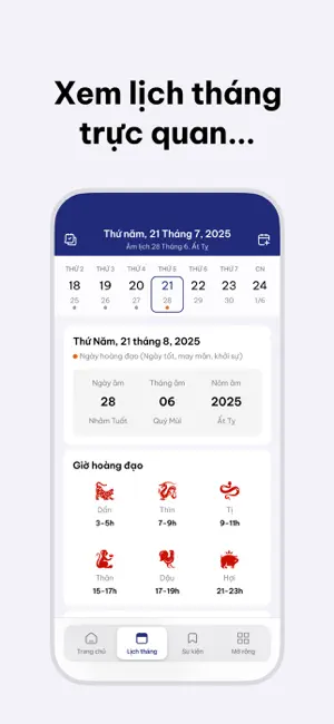Lịch Âm Việt Nam 2025 screenshot 2