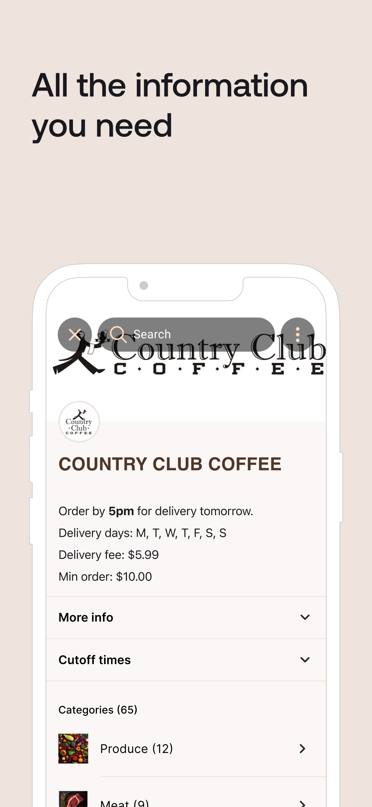 Country Club Coffee