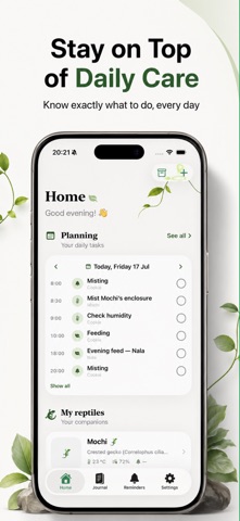 Reptia – Reptile Tracker iPhone screenshot
