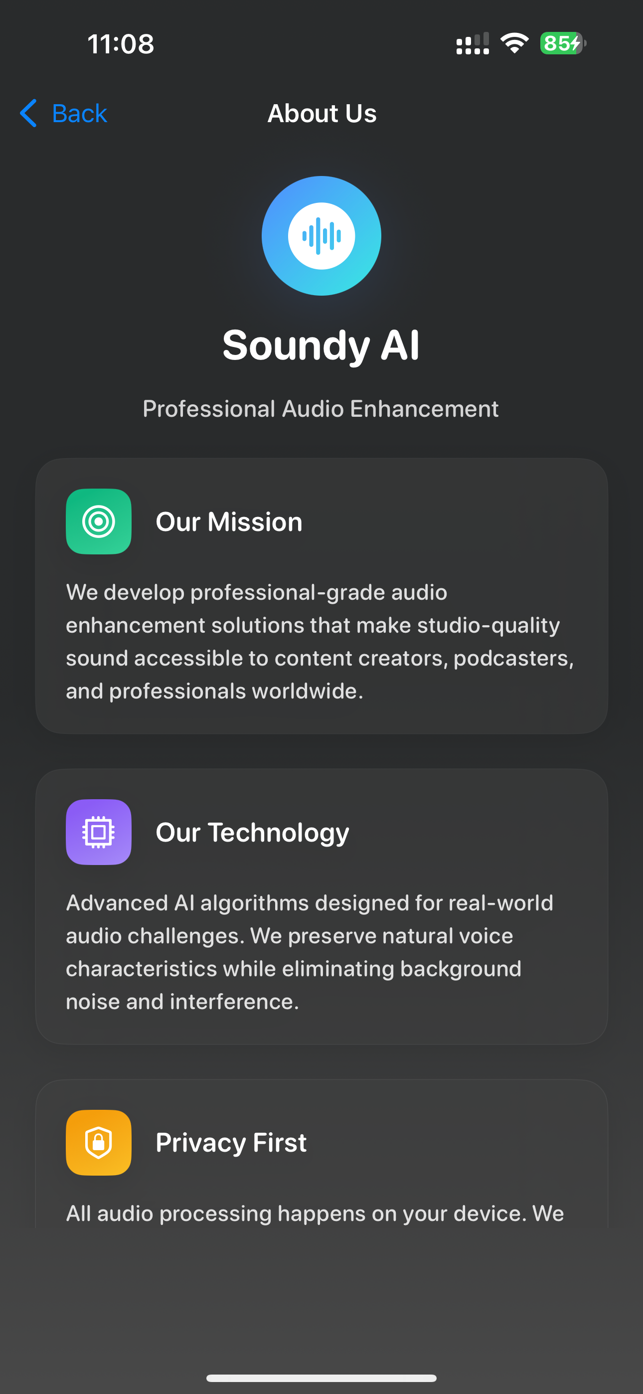 Soundy AI: Audio Noise Removal