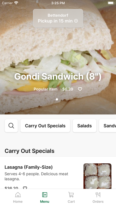 The Grinder's To Go iPhone screenshot 2 - Food & Drink app