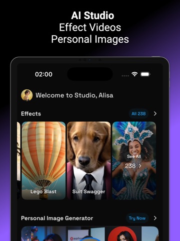fotogram.ai - Social AI Studio iPad screenshot