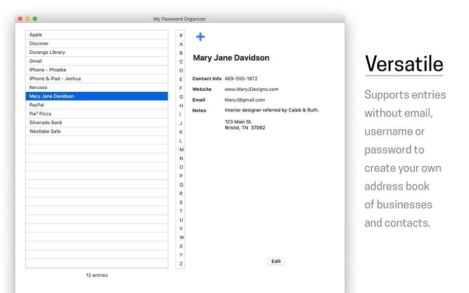 #5. MyPasswordOrganizer (macOS) 由: Mobile Dev