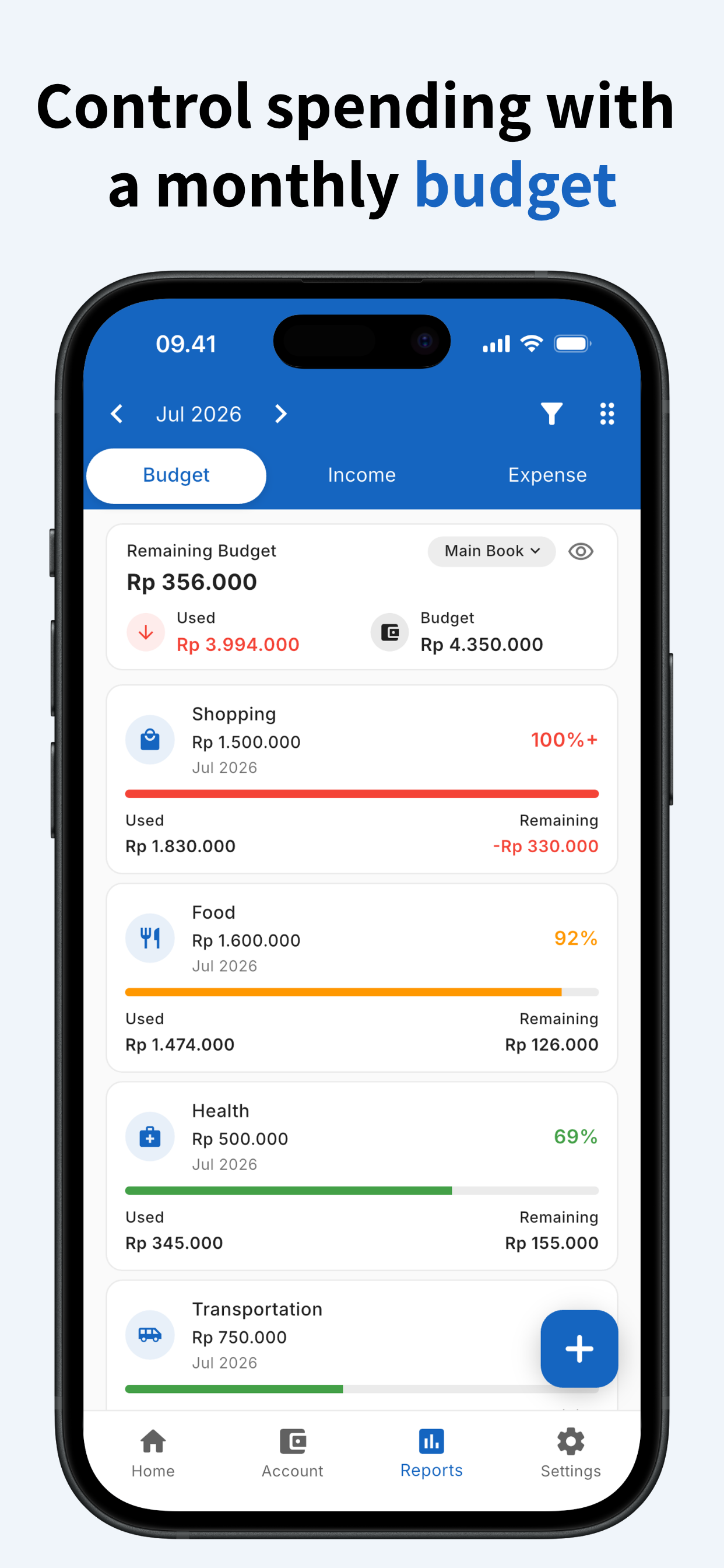Catatku: Money Manager, Budget screenshot 3