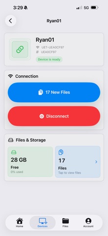UE Transfer Screenshot 1 of 3