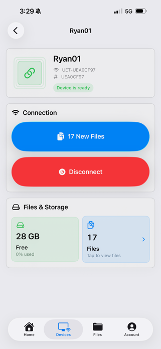 UE Transfer Screenshot 1 of 3