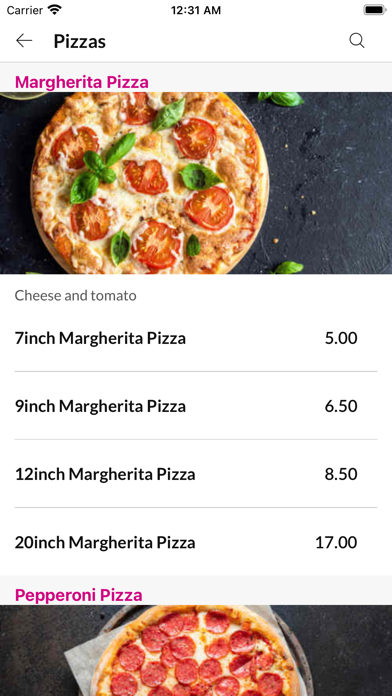 Rajas Fast Food Bar Screenshot