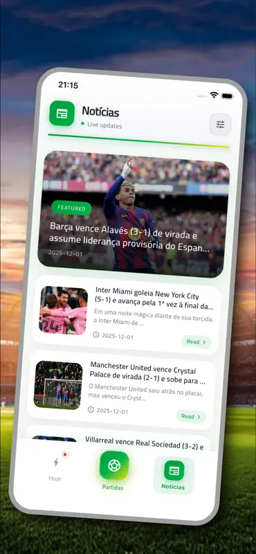 Futebol Brasileiro - Ao Vivo screenshot 7 of 7